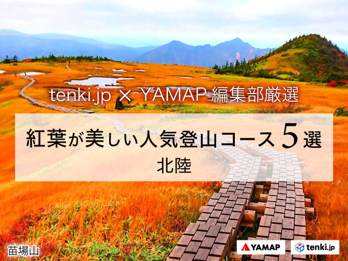 【tenki.jp×YAMAP】紅葉時期におすすめ 北陸地方の人気登山コース5選