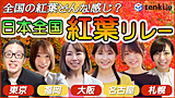 全国の紅葉、今どんな感じ？日本全国紅葉リレー