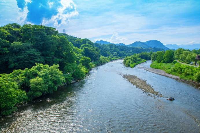 日本一流域面積が広い川は「利根川」。2位は石狩川、3位は信濃川
