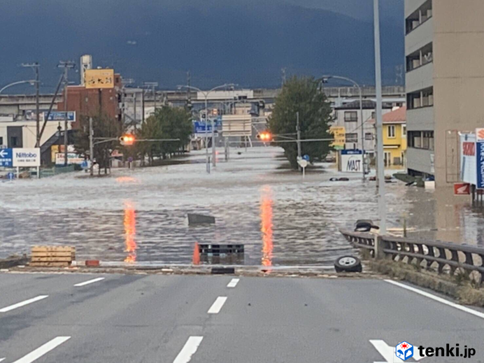 東日本台風による被害（福島県福島市）