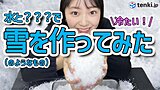 【動画あり】水と高吸水性ポリマーでリアルな雪を作ってみた！【本当に冷たい！】