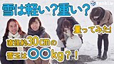 【動画あり】屋根の雪は1トン以上？！雪って軽いの？重いの？量ってみた！雪下ろしの注意点も【実験】