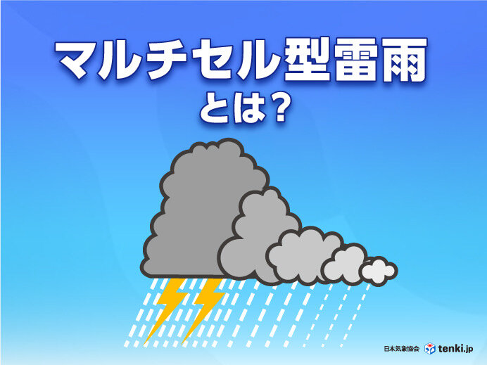 マルチセル型雷雨とは？大雨をもたらすメカニズム