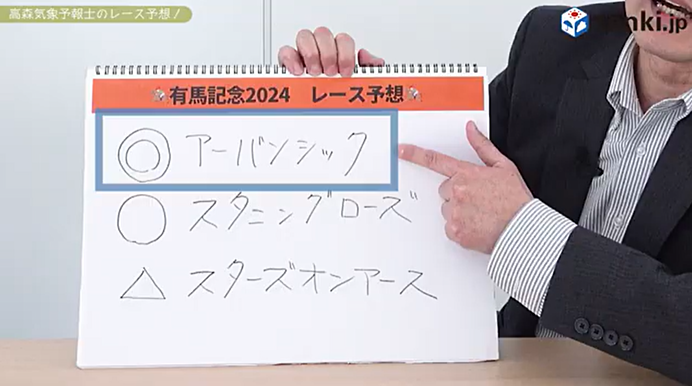 高森気象予報士のレース予想