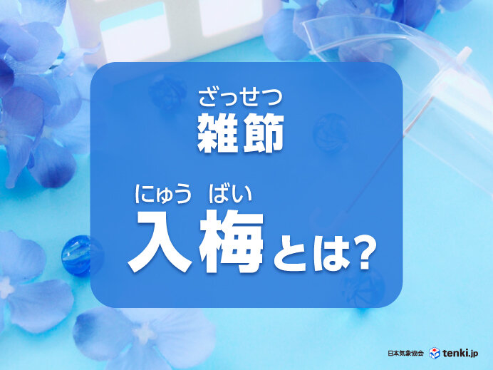 雑節の「入梅」とは？「梅雨入り」との違いや、この時期に味わえる食べ物など紹介