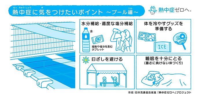 プールで気を付けたい“熱中症対策”とは？