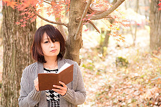 秋空が清明(さわやか）、読書の秋、秋の日のまんがの楽しみ方　いろいろ